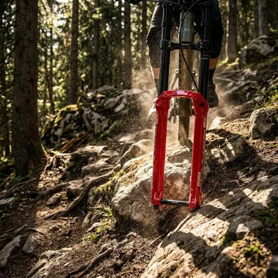 Immagine prodotto di Forcella per sospensioni ROCKSHOX "BoXXer Ultimate" 27,5" Boost rosso, 44 mm Off