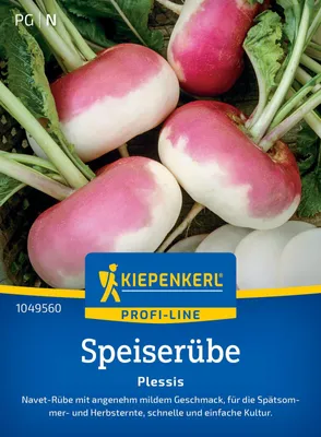 Produktbild von Kiepenkerl Speiserübensamen Plessis F1 Brassica rapa rapa 4-6 lfd. Meter