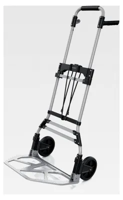 Produktbild von Klappbare Sackkarre – 150 kg Tragfähigkeit – Transportkarre – Vollgummireifen – inkl. Expanderseil – Aluminium – gummierter Griff – arretierbar bis 115 cm
