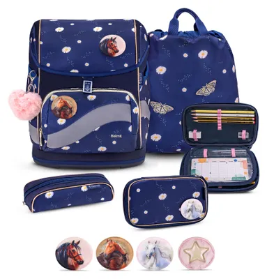 Produktbild von Belmil Smarty Plus Premium Schulranzen Set 5-teilig "Daisy"