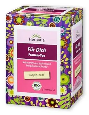 Produktbild von Herbaria Für Dich Frauen-Tee 15FB - 100% -Kräutertee im Filterbeutel