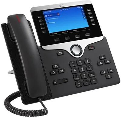 Immagine prodotto di Cisco IP Phone 8841 Nero e Argento - Telefono VoIP con Display 5" - Montaggio Scrivania/Parete