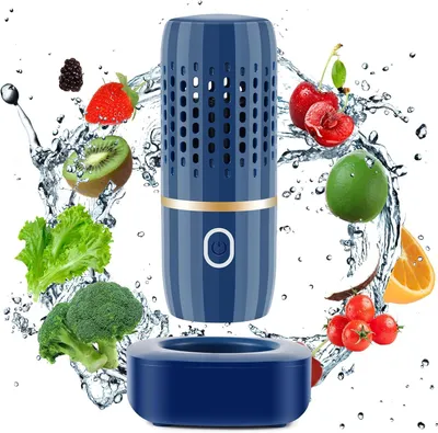 Produktbild von Kabelloser Lebensmittelreiniger Gerät, Ozon Ion Reinigung für Obst, Gemüse, Fleisch & Küchenutensilien, IPX7 wasserdicht, tragbar & wiederaufladbar