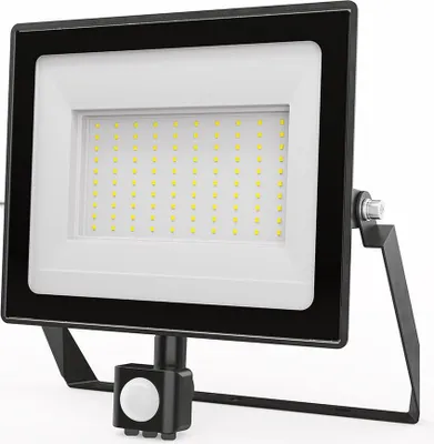 Image de HOFTRONIC - Projecteur LED avec détecteur 100W 8700lm 4000K IP65 Noir