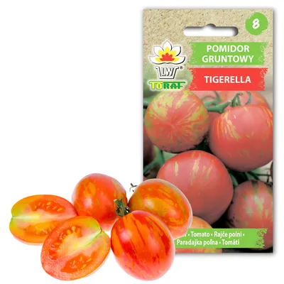 Produktbild von Toraf Gemüsesamen Tigerella gemahlene Tomate, Packung 0,5g