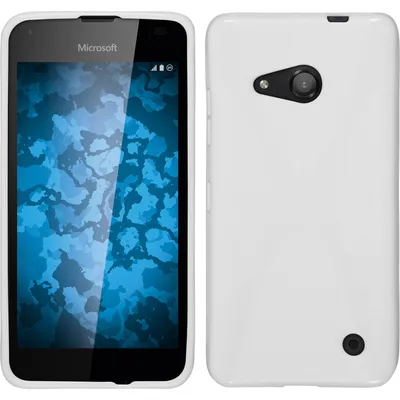 Produktbild von PhoneNatic Case kompatibel mit Microsoft Lumia 550 - weiß Silikon Hülle X-Style + 2 Schutzfolien