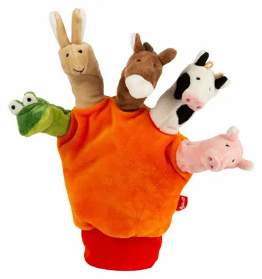 Immagine prodotto di sigikid My Little Theatre Spielhandschuh Tiere, Puppentheater, Fingerpuppen, Spielzeug, 42786