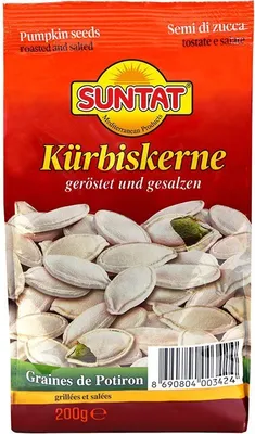 Produktbild von 3x SUNTAT Kürbiskerne geröstet und gesalzen 200 g Тыквенные семечки kabak çekirdeği