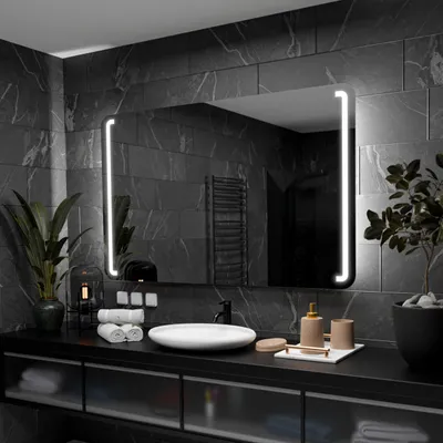 Produktbild von Badspiegel mit LED Beleuchtung - Oslo - 150 cm, 100 cm