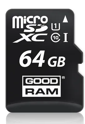 Produktbild von Goodram M1A4-0640R11, 64 GB, MicroSDHC, Klasse 10, UHS-I, 60 MB/s, 10 MB/s