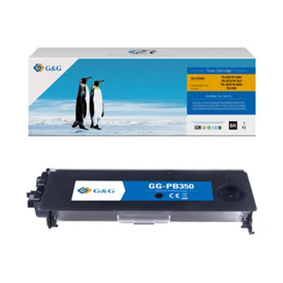 Produktbild von G&G kompatibler Toner für Brother TN2000, TN350, TN2075, TN2025, TN2050, NT-PB350, schwarz, 2500s