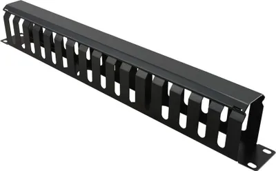Productafbeelding van VALUE 19-inch frontplaat, 1 HE, met doorlusconnector 40 x 60 mm, zwart