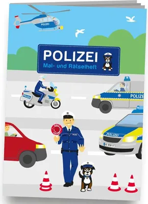 Produktbild von Mal und Rätselheft Polizei A6