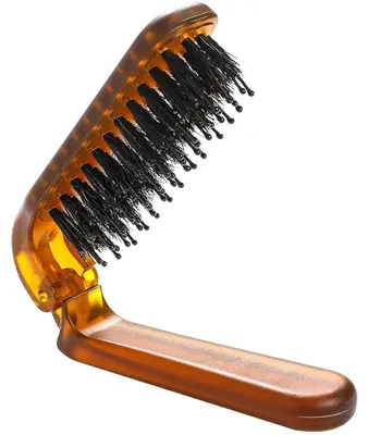 Obrázok produktu pre Skladacia cestovná kefa na vlasy z kančích štetín