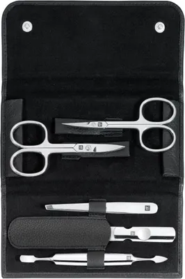 Produktbild von ZWILLING 97458-004-0, Schwarz, Edelstahl, Edelstahl, 5 Stück(e), Schwarz, Leder, 6 Stück(e)