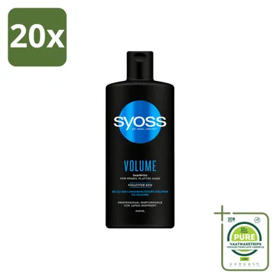 Zdjęcie produktu dla 20 sztuk szamponu Syoss Volume - 440 ml - opakowanie zbiorcze