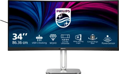 Image de Philips 86,4cm (34,0") 34B2U5600C 21:09 HDMI+DP+USB-C grey