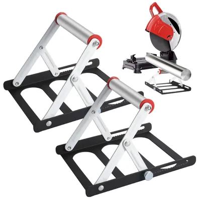 Produktbild von 2x Verstellbarer Schneidemaschine Stützrahmen Tischsäge Ständer Materialhalter altbare Einstellbare Sägen Ständer Saw Cutting Machine Support Frame