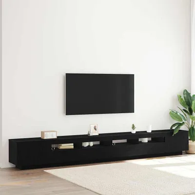 Obrázok produktu pre vidaXL TV skrinka sada 3 ks čierna 300 x 35 x 40 cm Materiál na báze dreva