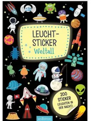 Produktbild von Leucht-Sticker - Weltall
