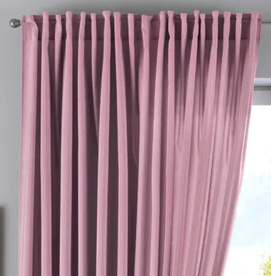 Produktbild von Vorhang Verdeckte Schlaufen Cationic »JENA« HxB 250x300 cm Altrosa Blickdicht Leinen Optik Gardine Meliert Gardinenband mit Raffhalter , 2019037