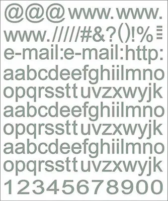 Produktbild von Set selbstklebender Buchstaben Web, Silber