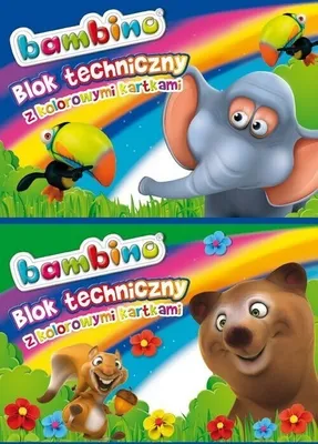 Zdjęcie produktu dla Blok techniczny kolor A3/10K (10szt) BAMBINO
