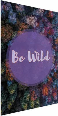 Produktbild von Posterpapier Poster - Be Wild 40x60 cm Text c-C-0220-ao-a