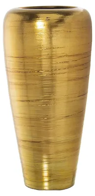 Keramik-Bodenvasse, gold, 35 x 71 cm