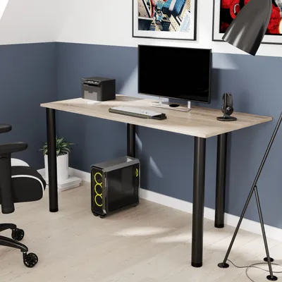 Obrázek produktu pro Stůl AKKE s černými nohami DxŠxV: 100x60x74 cm