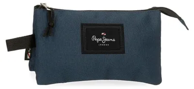 Obrázok produktu pre Pepe Jeans, tmavomodrá, 22x12x5 cm, trojité puzdro