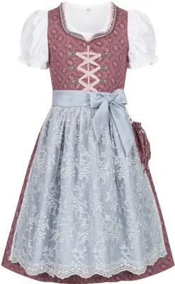 Produktbild von Kinderdirndl 3-teilig Lea in Beere von Nübler Größe 122