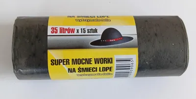 Produktbild von Müllsäcke 35L 50*60LD Schwarz 15 Stück - AN 35L/15