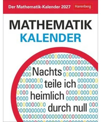 Zdjęcie produktu dla Der Mathematik-Kalender Tagesabreißkalender 2027 - Nachts teile ich heimlich durch Null