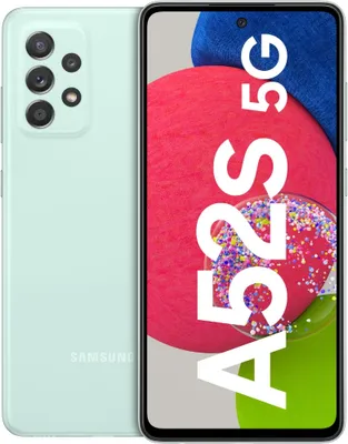 Immagine prodotto di Samsung Galaxy A52s 5G SM-A528B, 16,5 cm (6,5"), 6 GB, 128 GB, 64 MP, Android 11, colore menta
