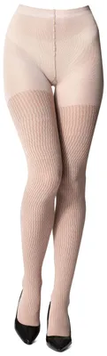 Image de Collants en coton pour femmes Bellivalini BLV-1115 (beige clair, taille S).