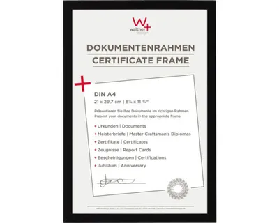 Produktbild von Walther Design BP130B, Einzelbilderrahmen, Holz, Schwarz, 13 x 18 cm, Rechteckig, Deutschland