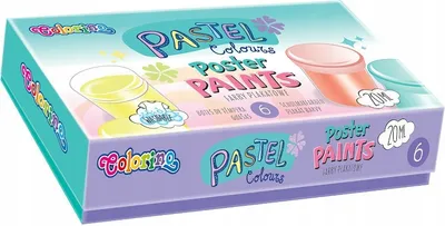Obrázek produktu pro Plakátové barvy Colorino 6 pastelových barev 84989PTR
