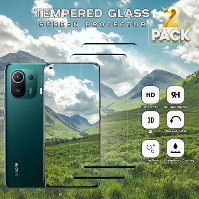 Produktbild von 2-Pack Xiaomi 11 Pro Displayschutzfolie - Gehärtetes Glas 9H - Super Qualität 3D