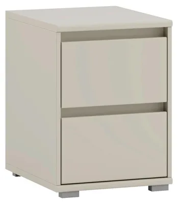 Produktbild von Nachttisch - B 40 cm - 2 Schubladen - Cashmerebraun matt