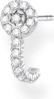 Produktbild von THOMAS SABO Einzel Ohrstecker "Weisse Steine" Silber H2161-0