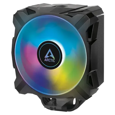 Produktbild von ARCTIC Freezer A35 A-RGB - Tower CPU Kühler für AMD mit A-RGB, Luftkühlung, 11,2 cm, 200 RPM, 1700 RPM, 0,35 Sone, Schwarz