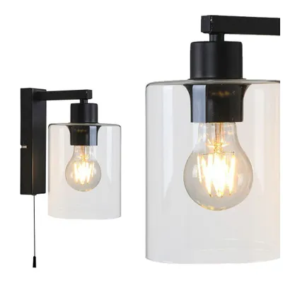 Produktbild von Rabalux 5077 Wandleuchte Miroslaw, E27, schwarz, Industriell, 21cm
