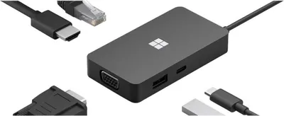 Image de Microsoft Srfc USB-C Travel Hub XZ/NL/FR/DE Black