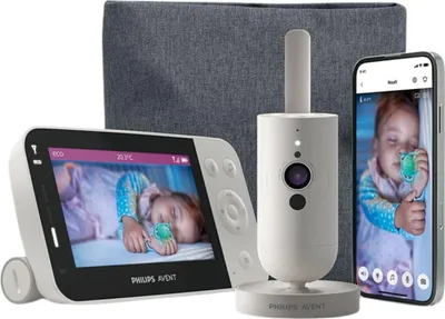 Produktbild von Philips AVENT SCD953/26 video baby monitor 400 m Wi-Fi Grey, White