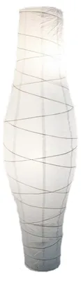 Papierlampenschirm für Stehleuchte, 110x32 cm, weiß, faltbar