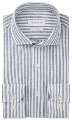 Produktbild von Casual Profuomo Hemd Leinen Dunkelblau