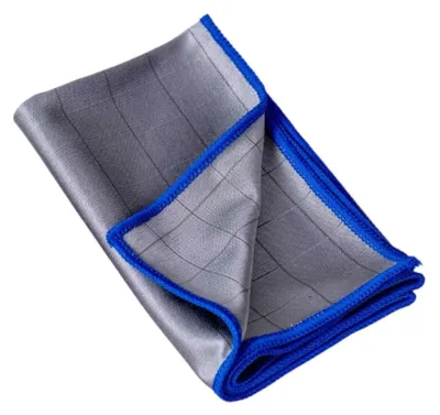 Produktbild von 2 Stück Carbontücher - Microfaser Glastüche,Fensterputztücher Carbon Tücher,extra saugfähiges Microfasertuch,für kristallklare Autoscheiben ohne Streifen & Schlieren - Scheibentuch-40x40 cm