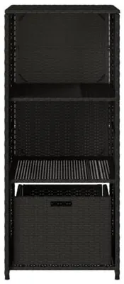 Produktbild von Gartenschrank Schwarz 50x55x115 cm Poly Rattan,jiangboyue-365547