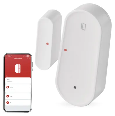 Immagine prodotto di Sensore per porte EMOS GoSmart ZigBee, wireless, per la domotica, con nastro adesivo, bianco